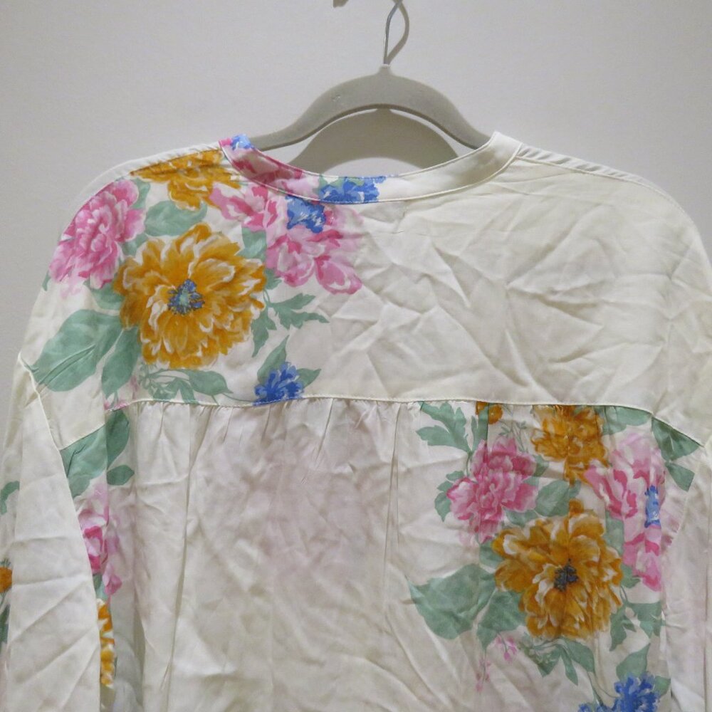 Z SUPPLY Clarisa Floral Shirt Top Medium Boho Spring Flowy Summer Vacation - Picture 11 of 15